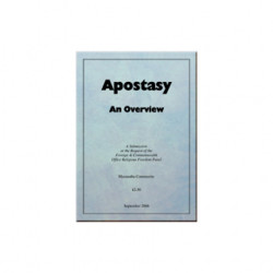 Briefing Paper on Apostasy - changing one's religious beliefs