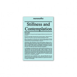 Stillness and Contemplation
